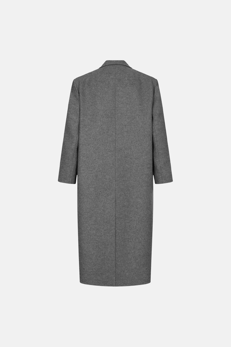 Oversized straight-cut coat