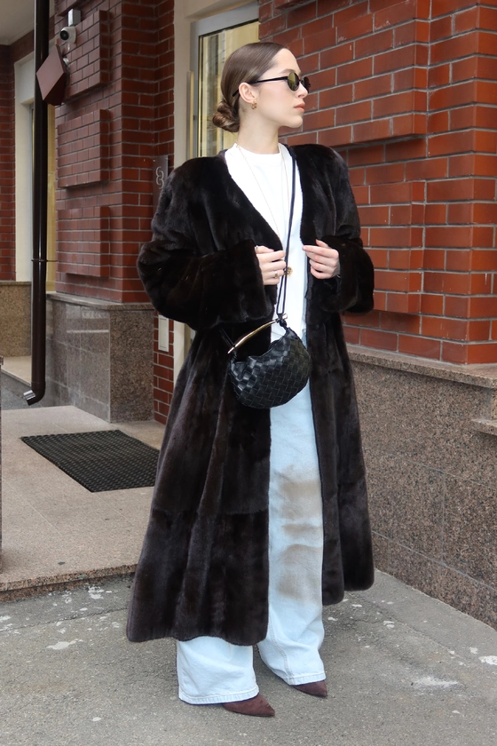 Вінтажна норкова шуба 