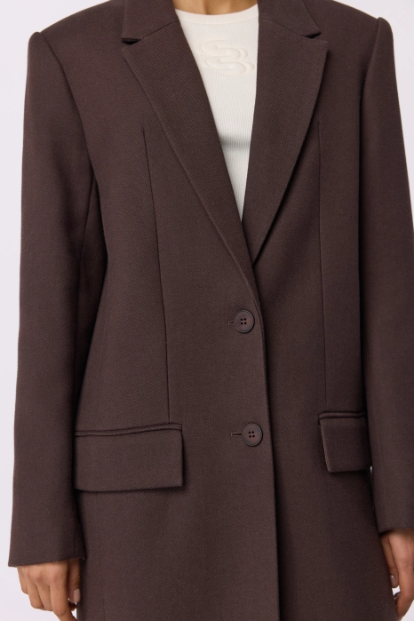 Straight cut coat