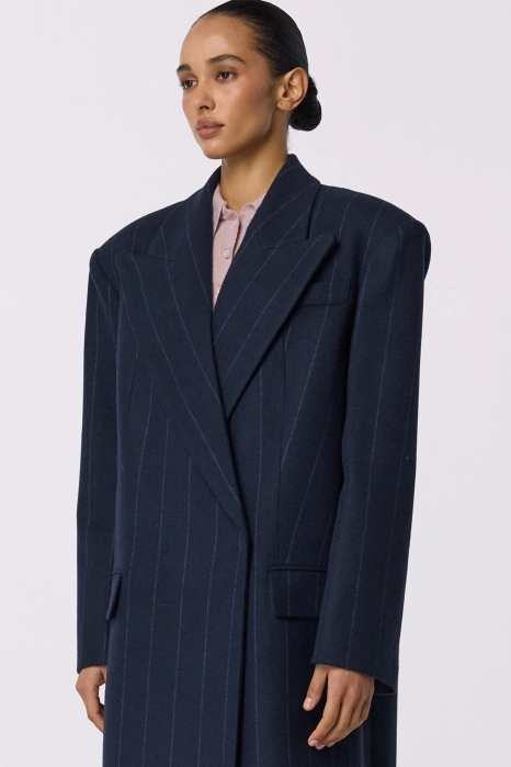Straight cut oversized coat