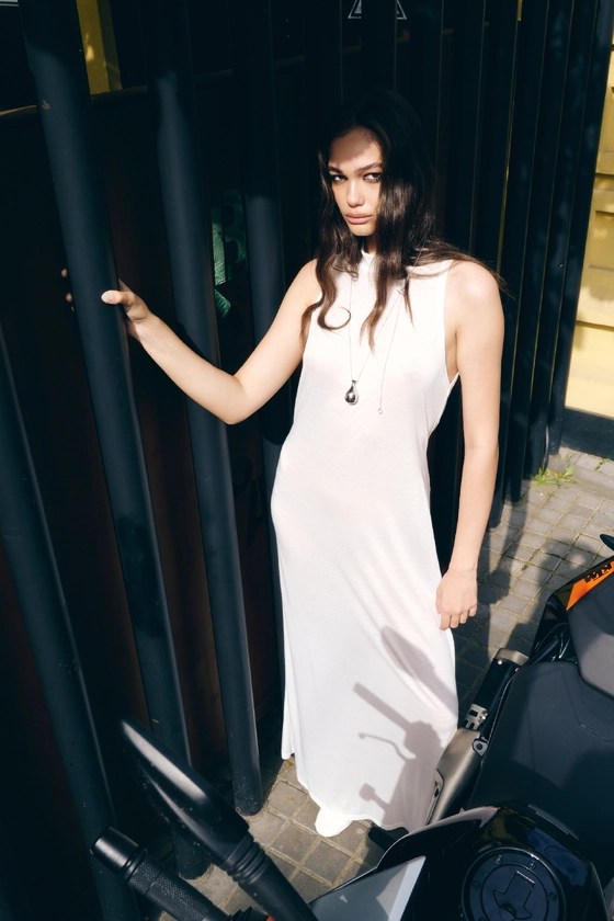 Сукня максі напівпрозора 