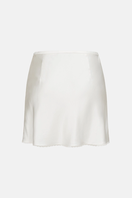 Спідниця міні з мереживом 