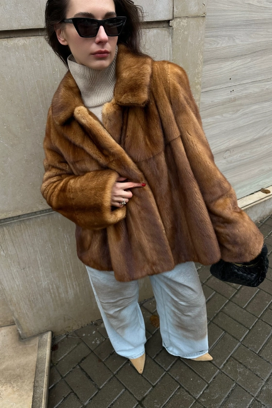 Вінтажна норкова шуба 