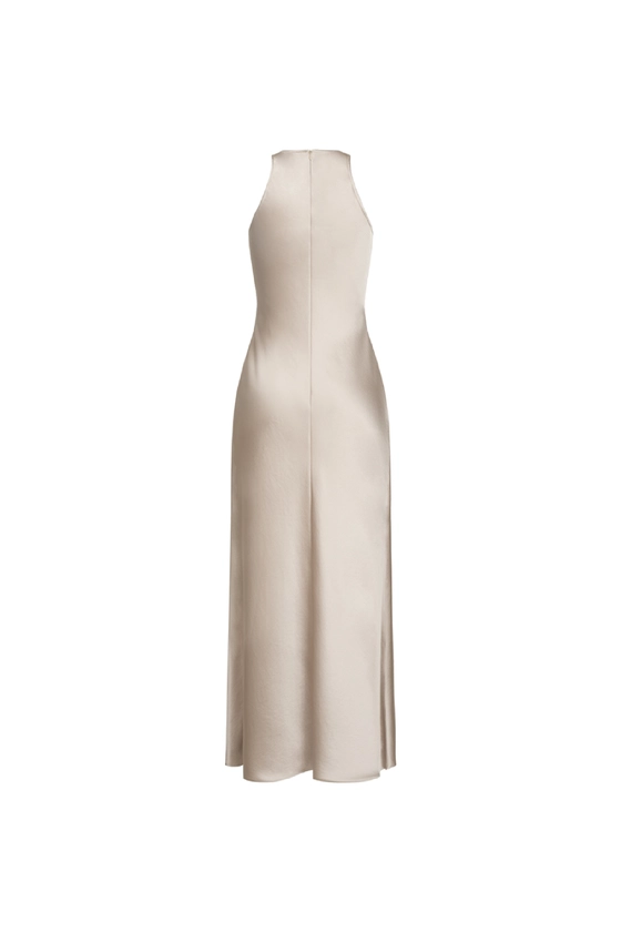 Сукня максі атласна 