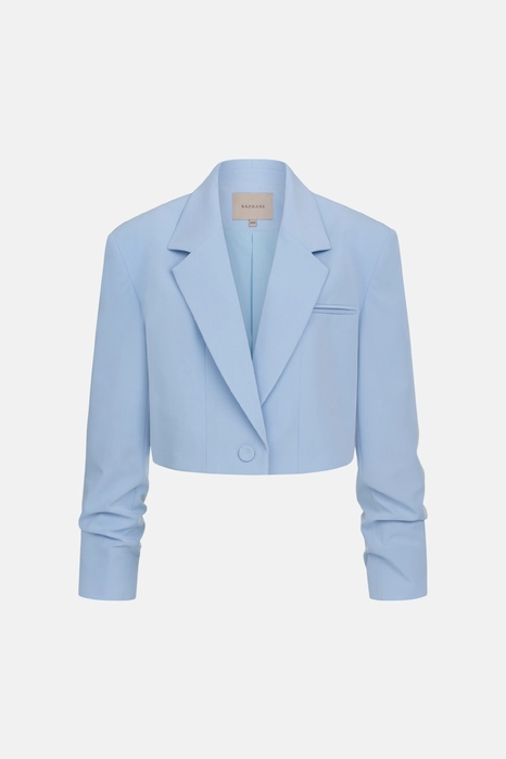 Жакет кроп котоновий зі збіркою на рукаві