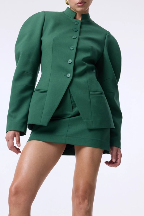 Спідниця міні вовняна з високою посадкою