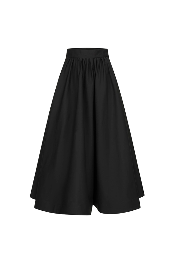 Спідниця кльош-міді об'ємна 