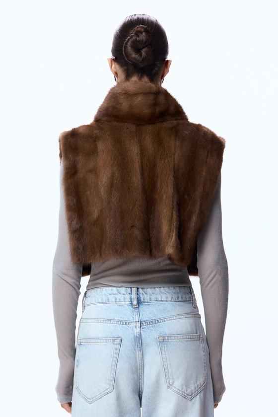 Вінтажна норкова манішка 