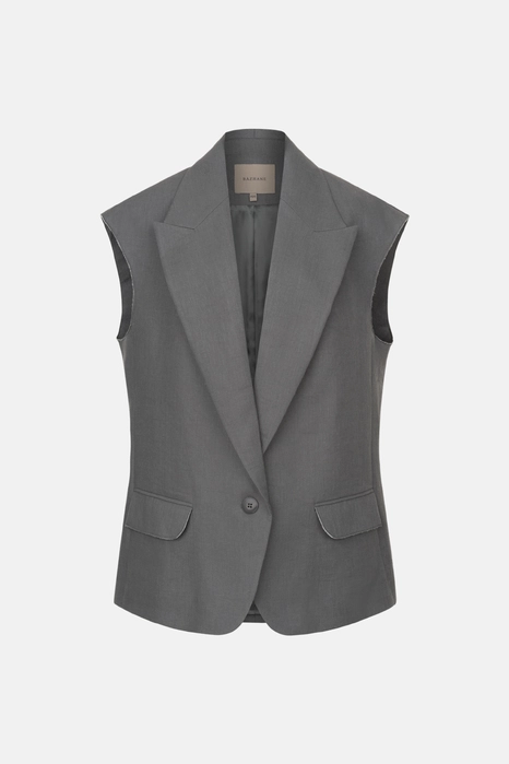 Жилет лляний оверсайз