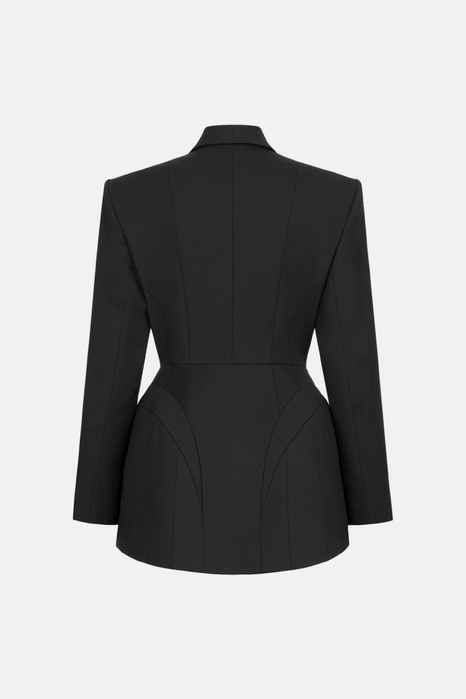 Noir wool blazer
