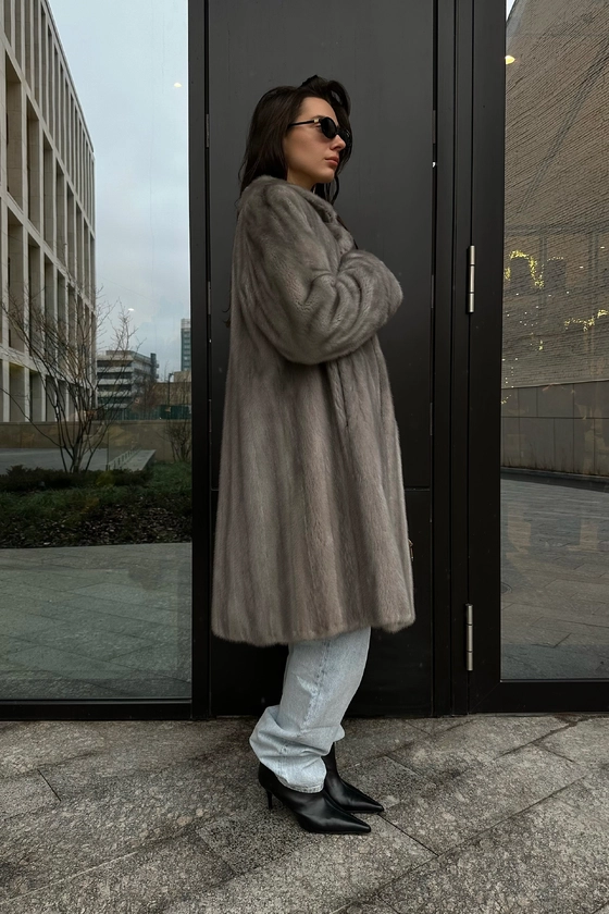 Вінтажна норкова шуба 