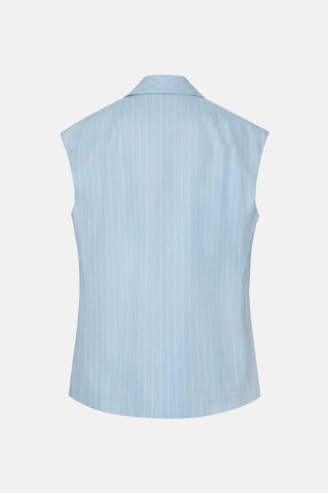 Linen oversized vest