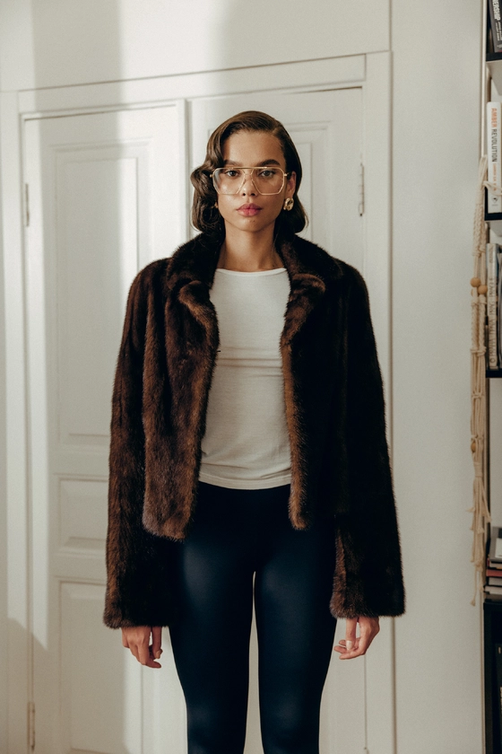 Вінтажна норкова шуба 