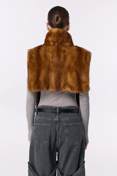 Вінтажна норкова манішка