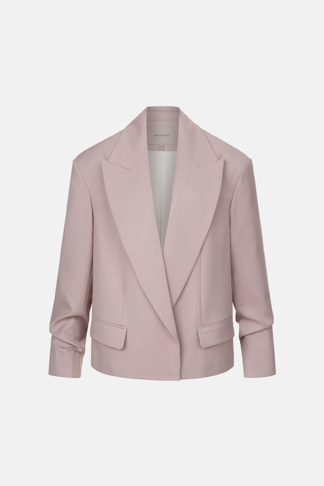 Жакет котоновий оверсайз зі збіркою на рукаві