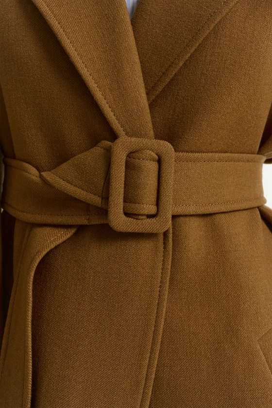 Пальто максі зі спущеним рукавом 