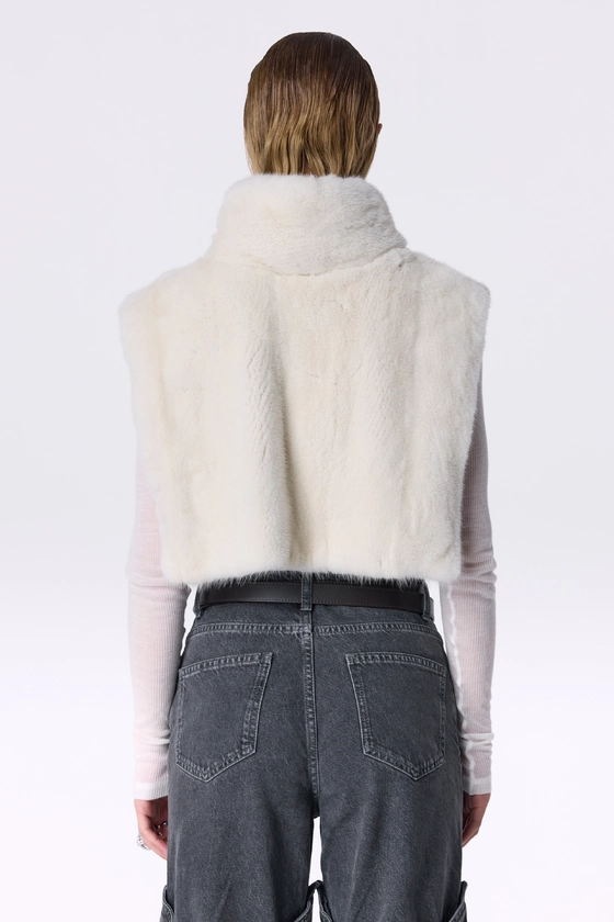 Вінтажна норкова манішка 