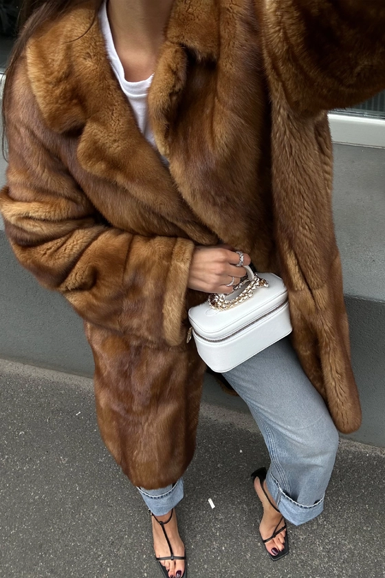 Вінтажна норкова шуба 