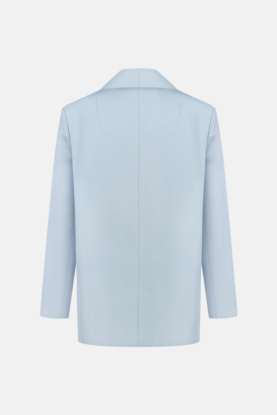 Жакет вовняний двобортний оверсайз з підплічниками 