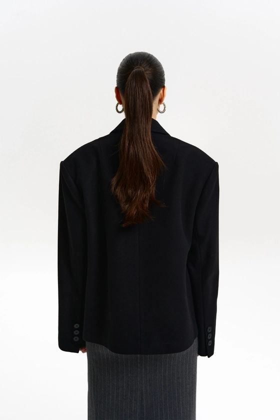 Пальто-жакет оверсайз з трикутничком 