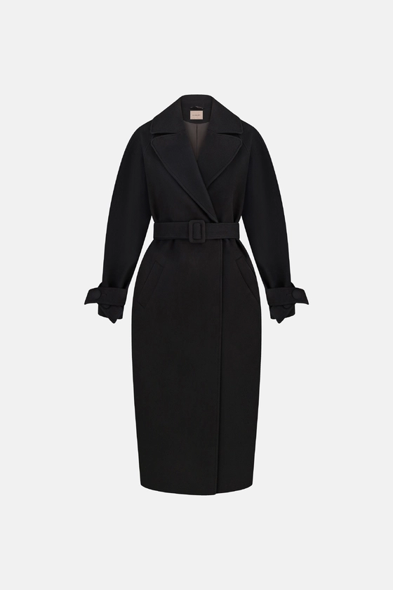 Пальто максі зі спущеним рукавом 