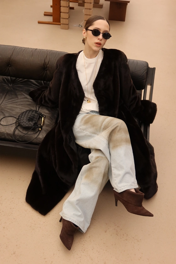 Вінтажна норкова шуба 