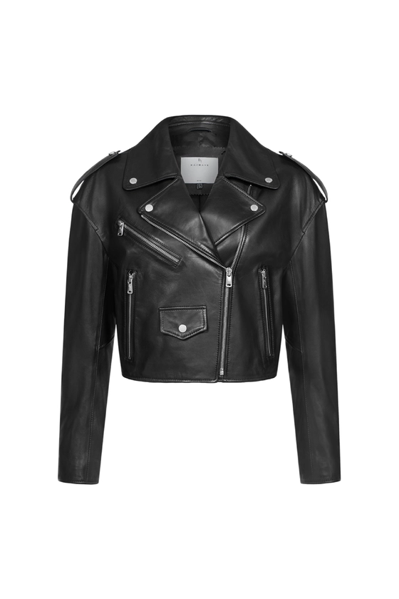 Куртка шкіряна з бахромою 