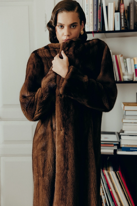 Вінтажна норкова шуба 