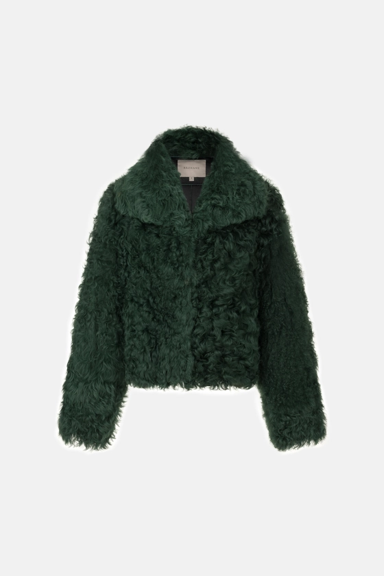 Curly sheepskin coat 
