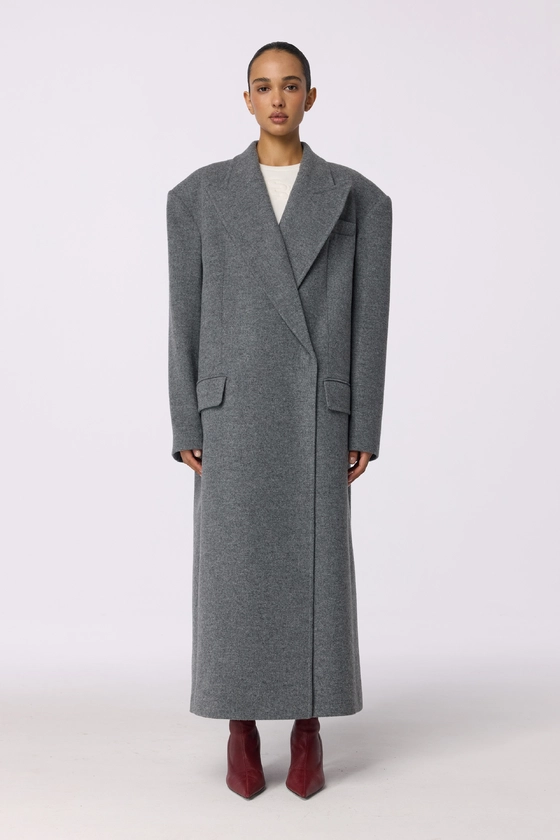 Oversized straight-cut coat 