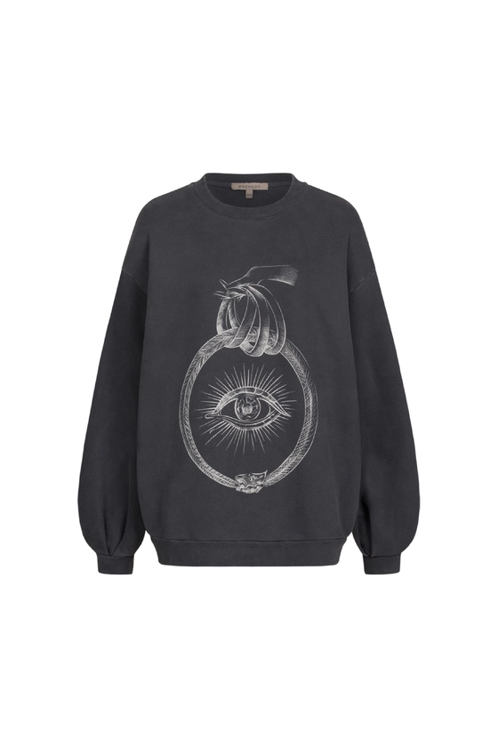 Вінтажний світшот з принтом Око 