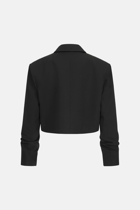 Жакет кроп котоновий зі збіркою на рукаві