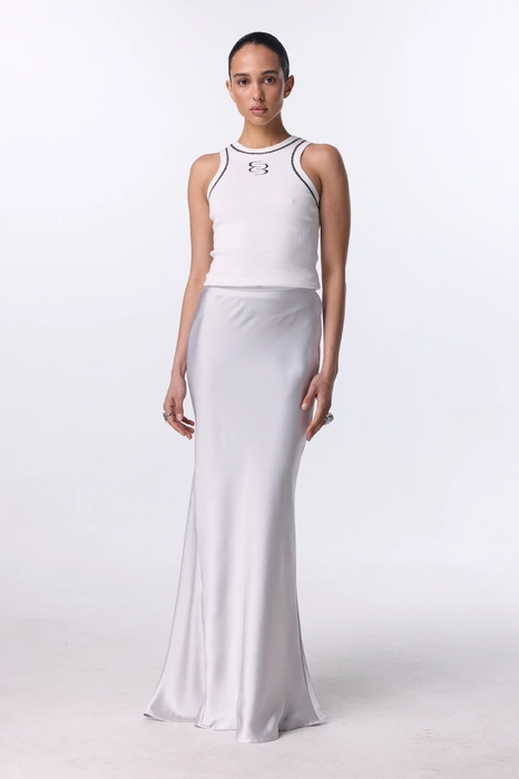 Спідниця атласна максі