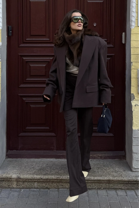 Вінтажна норкова манішка