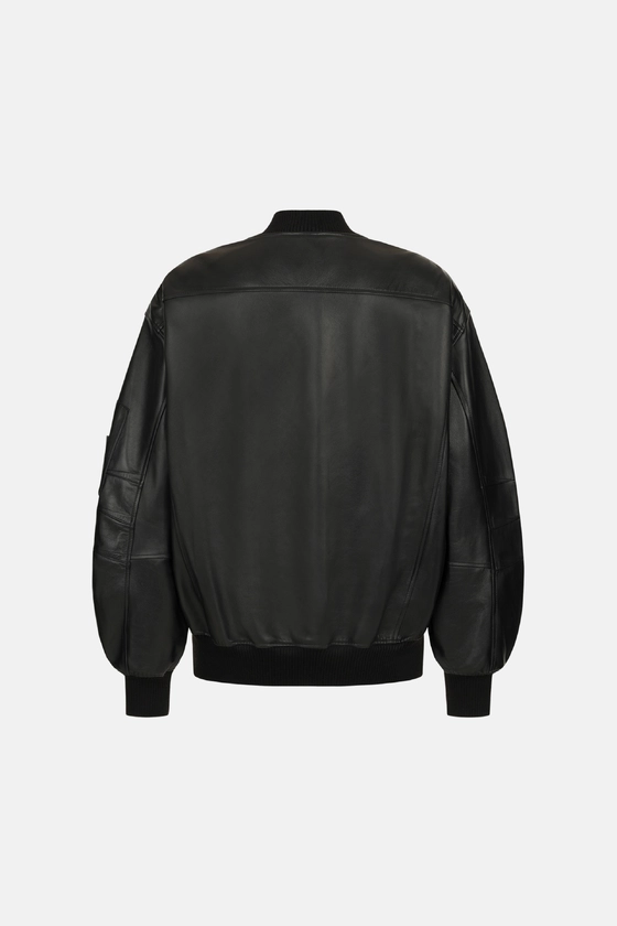 Бомбер укорочений з кишенею на рукаві 