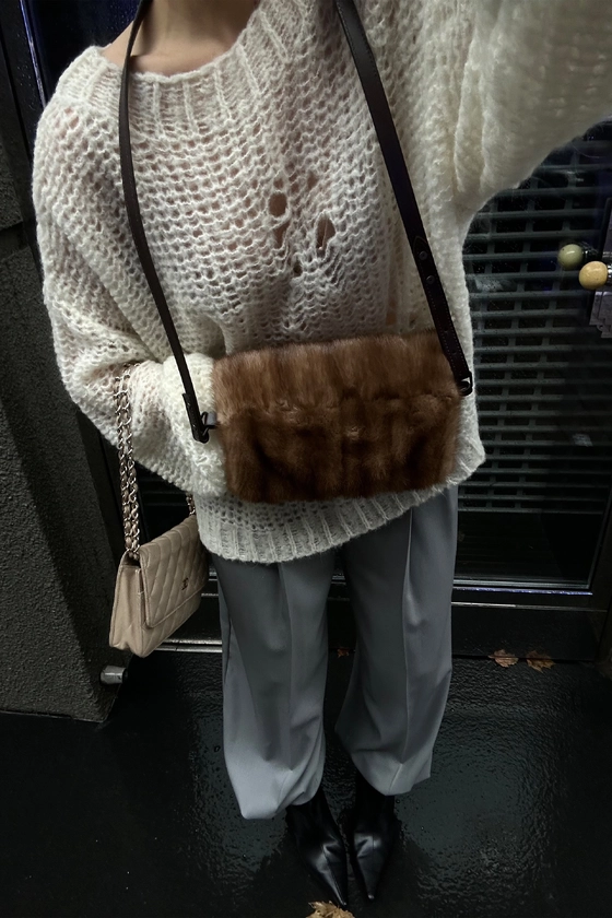 Вінтажна норкова муфта 