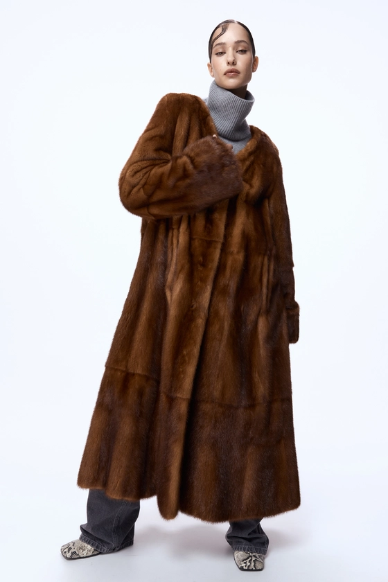 Вінтажна норкова шуба 