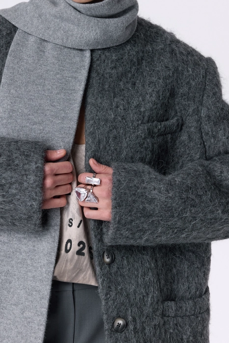 Lucid alpaca coat-jacket