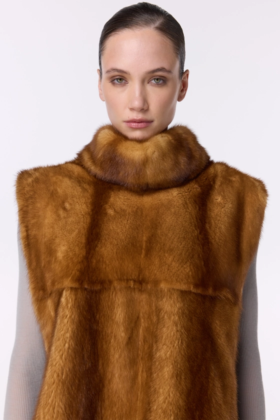 Вінтажна норкова манішка 