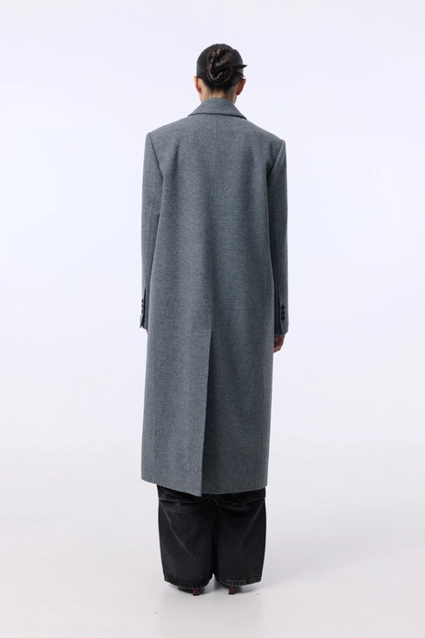 Пальто двобортне прямого крою