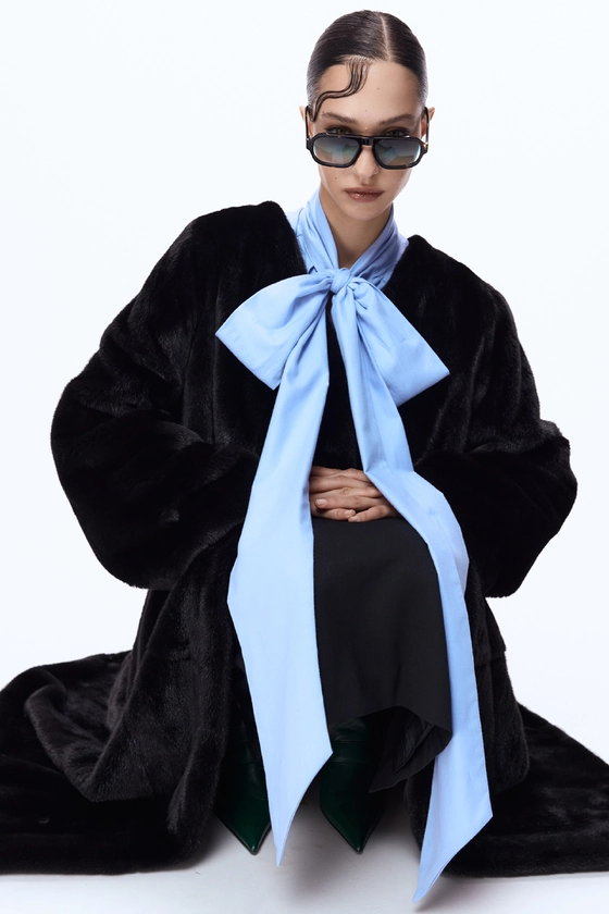 Вінтажна норкова шуба BlackGlama 