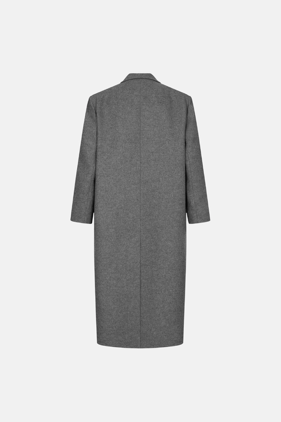 Oversized straight-cut coat 