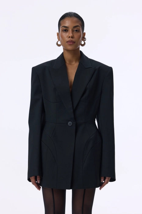 Noir wool blazer