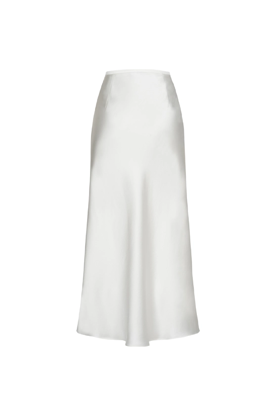 Спідниця міді атласна 