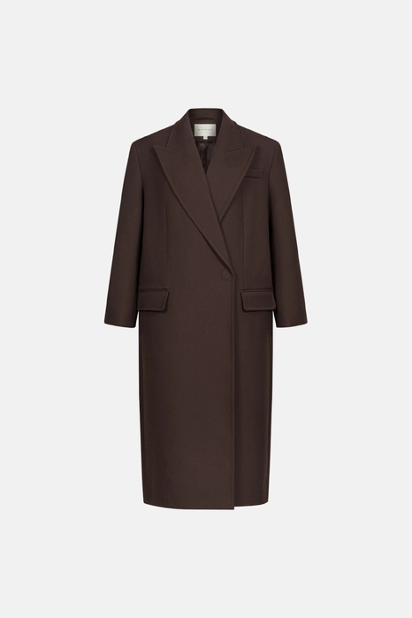 Oversized straight-cut coat