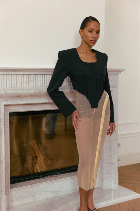 Corset cotton blazer - photo 4