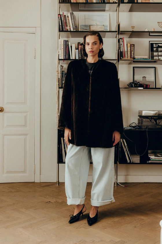 Вінтажна норкова шуба 