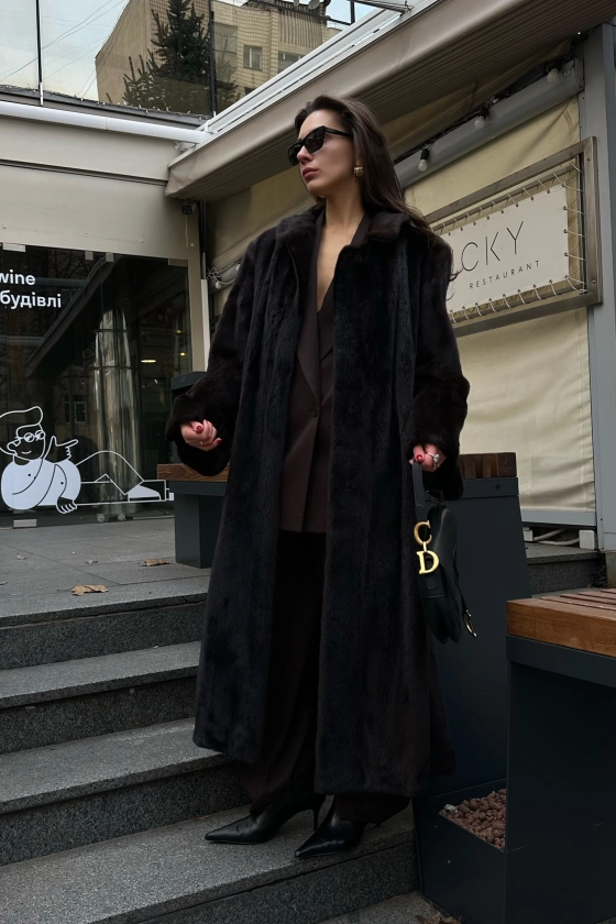 Вінтажна норкова шуба - фото 3