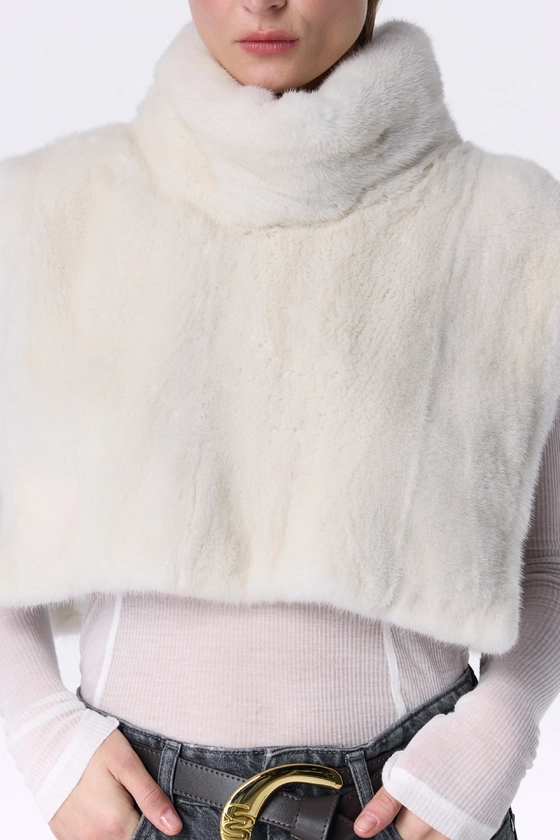 Вінтажна норкова манішка 