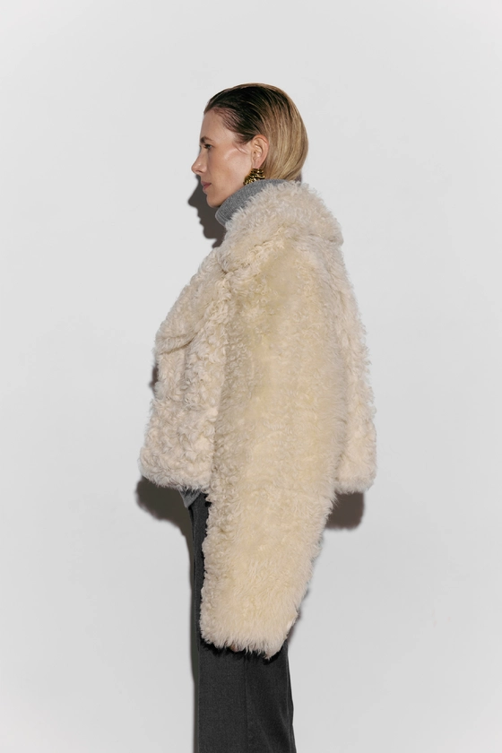 Baby sheepskin coat - photo 2